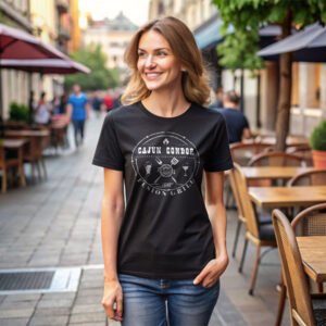 Black TShirt Cajun Condor Logo