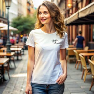 White TShirt Cajun Condor Logo