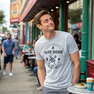 Sport Grey TShirt Cajun Condor Logo