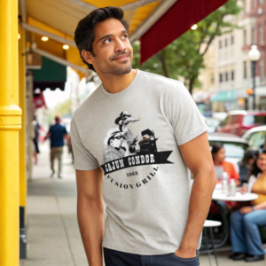 White Cajun Condor Grill TShirt