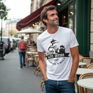White Cajun Condor Grill TShirt