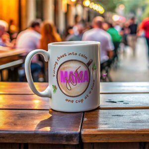 White Joe Mama Coffee Cup