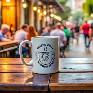 White Mug life Coffee Cup