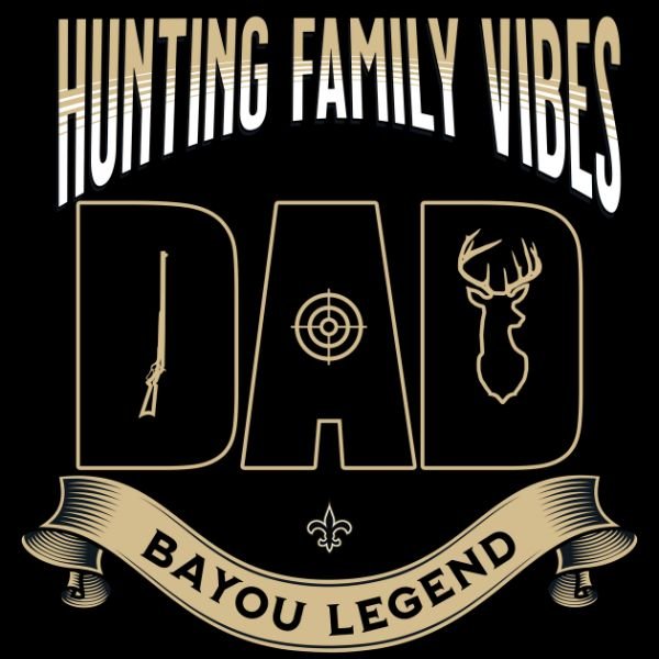 Hunting Family Vibes Design Gold Line