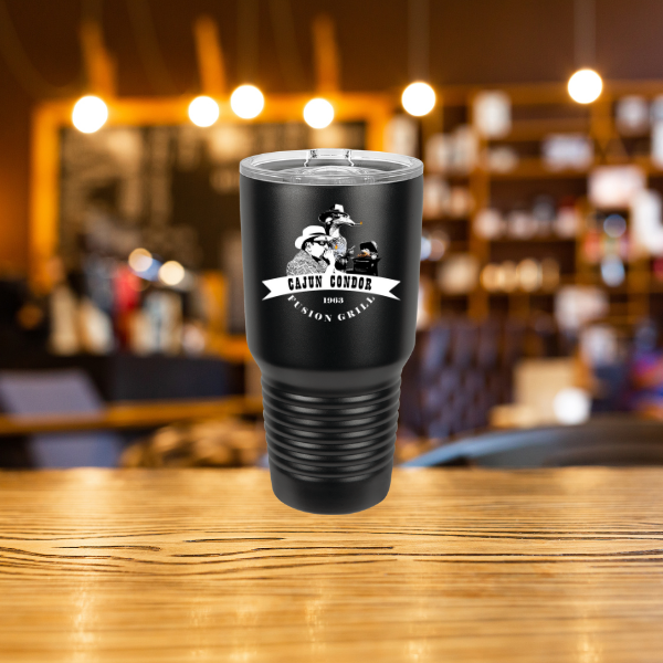 Black Cajun Condor Grill 30 oz tumbler