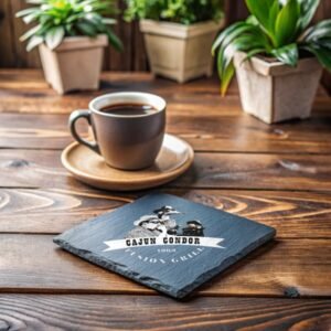 Cajun Condor Grill Slate Coaster