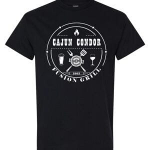 Black TShirt Cajun Condor Logo