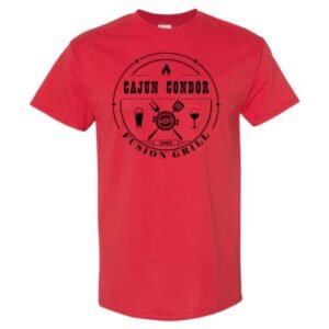 Red TShirt Cajun Condor Logo