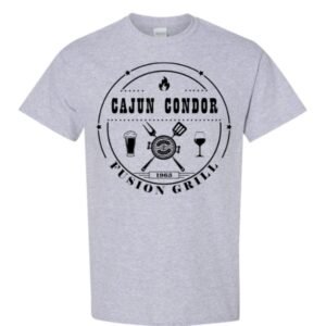Sports Grey TShirt Cajun Condor Logo