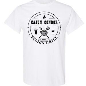 White TShirt Cajun Condor Logo