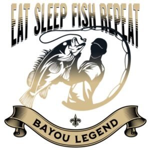 Eat Sleep Fish Repeat B&G Design