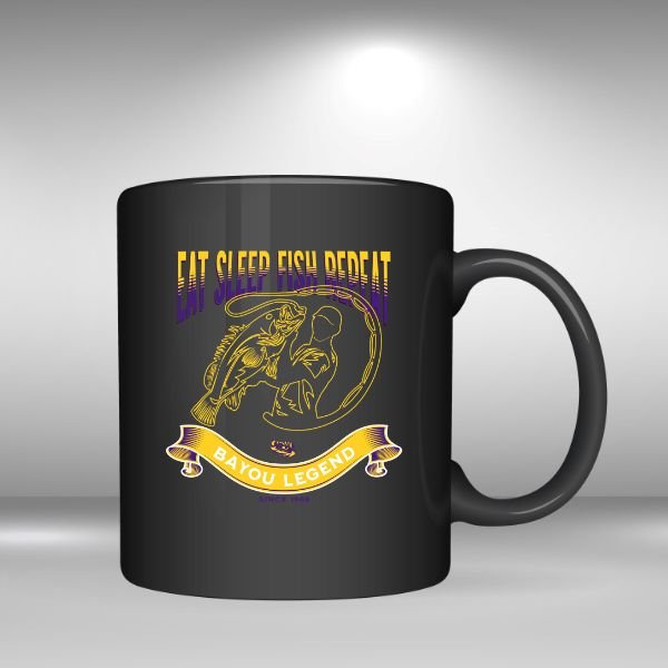 Eat Sleep Fish Repeat P&G BK Mug