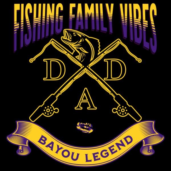 Fishing Family Vibes P&G Design Yellow