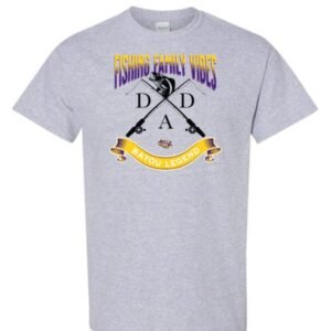 Fishing Family Vibes P&G Sport Grey TShirt