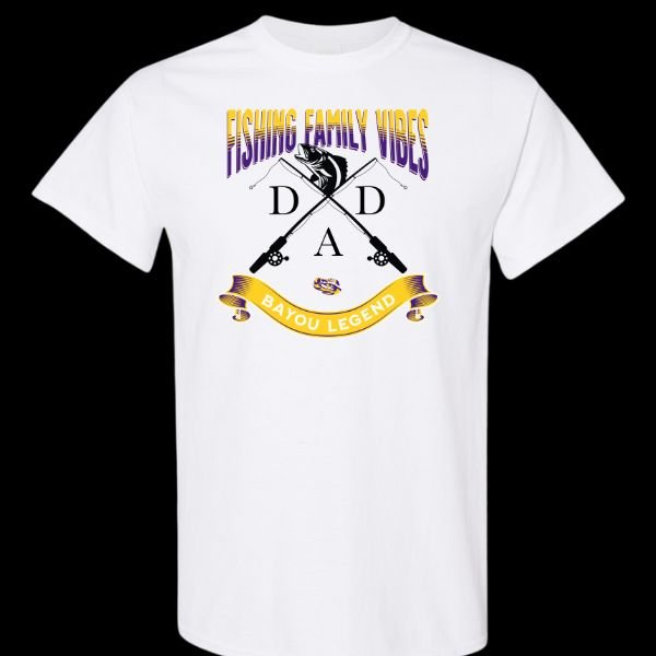 Fishing Family Vibes P&G White TShirt