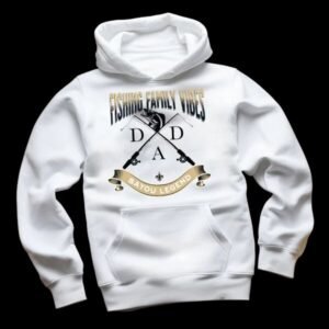 Fishing Family Vibe White Hoodie