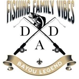 Fishing Family Vibes Design Black