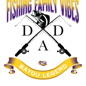 Fishing Family Vibes P&G Design Black