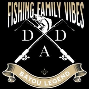 Fishing Family Vibes Design White