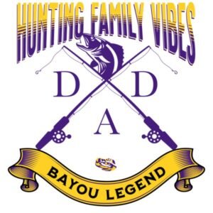 Fishing Family Vibes P&G Design Purple Line