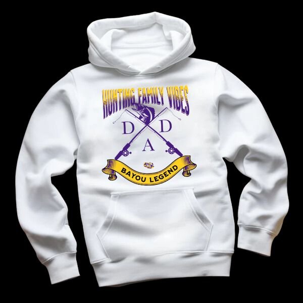 Fishing Family Vibes P&G White Hoodie