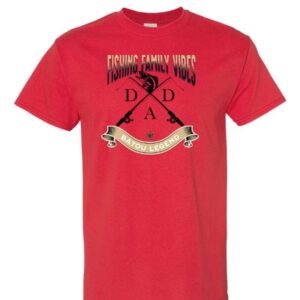 Fishing Family Vibes Red Tshirt