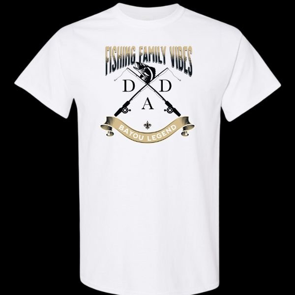 Fishing Family Vibes White Tshirt