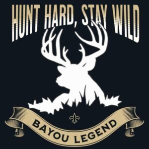 Hunt Hard Stay Wild White Design