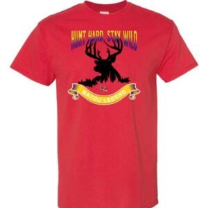 Hunt Hard Stay Wild Red Tshirt P&G