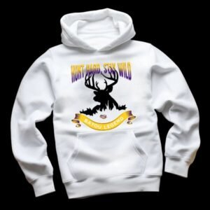 Hunt Hard Stay Wild P&G White Hoodie