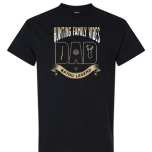 Hunting Family Vibes Black Tees