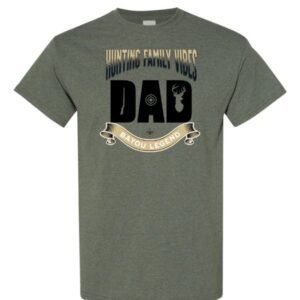 Hunting Family Vibes Military Heather Green Tees