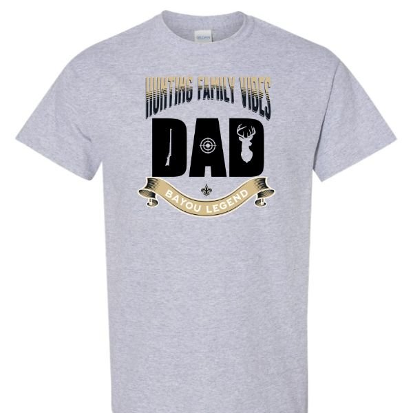 Hunting Family Vibes Sports Grey Tee