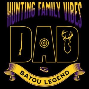 Hunting Family Vibes Design Yellow Line