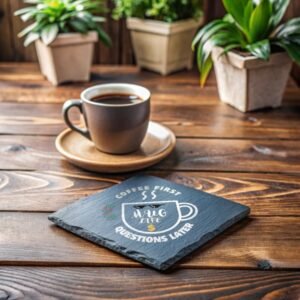 Mug Life slate coaster