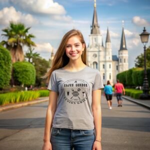 Sport Grey Cajun Condor Logo TShirt