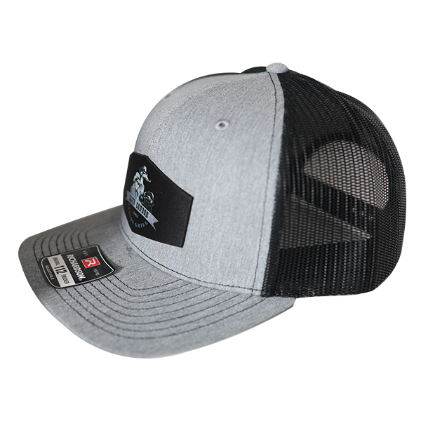 Cajun Condor Heather Grey Black Richardson Trucker Hat