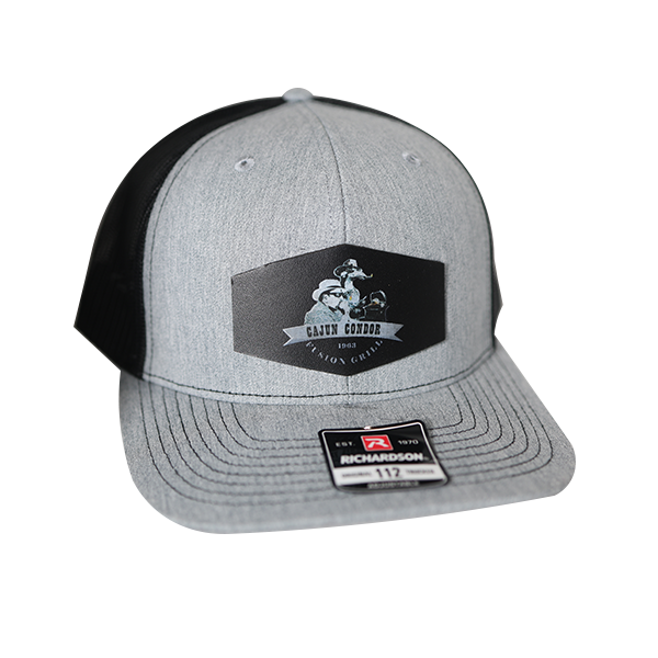 Cajun Condor Heather Grey Black Richardson Trucker Hat