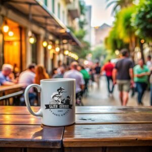 White Cajun Condor Coffe Mug