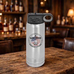 Authentic Cajun Bourbon & Cigar 32 oz. Water Bottle
