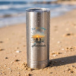 Swimming with Mermaids 22 oz. Skinny Tumbler
