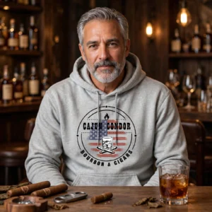Authentic Cajun Bourbon & Cigar Hoodie